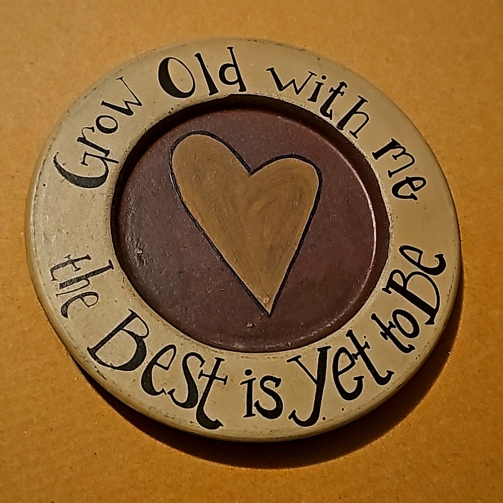 Primitive Hearthside Collection Plate by Donna White Rustic Americana